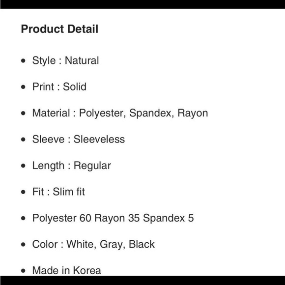 White square  neck tank top - Picture 10 of 10